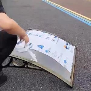 Sunshade Outdoor Blinds  Rain Cover For Balcony Aluminum Alloy Baffle Silent Polycarbonate Solid Sheet Awning