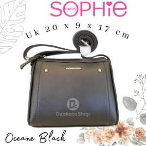 Tas Selempang Hitam Wanita Sophie Martin Paris Oceane Black Premium Quality Kasual Style Korea Import Sling Bag COD Murah Katalog Terbaru 2025 Promo Kekinian