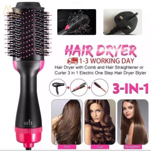 XIAOMI Hair Dryer Brush Hot Air Brush One Step Hair Dryer and Styler & Volumizer 3 IN 1 Negative Ions Dryer Brush with Straigh