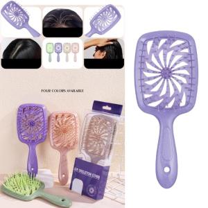 Lược chải tóc chuyên nghiệp với thiết kế rỗng dễ dàng Volumizing thực tế tóc Detangler bàn chải cho một trải nghiệm thoải mái