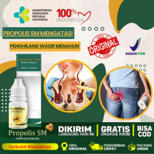 Obat Wasir Obat Ambeien Stadium 1-4 Susah BAB Berdarah Benjolan Anus Obat Wasir Benjolan Luar Dalam Obat Ambeyen Herbal Obat Ambeien Dan Wasir Herbal - Obat Wasir Ambeyen Anus Keluar Benjolan Dengan Propolis SM