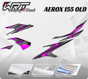 Striping Aerox Old-Stiker Decal Aerox 155 Old Race 3