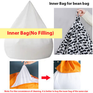 Bestenrose M/XL Luxury Large Bean Bag Chair Sofa Cover Indoor/Outdoor Game Seat BeanBag Adults【No Filling】