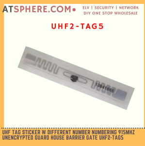 UHF Tag Sticker w Different Number Numbering 915MHz Unencrypted Guard House Barrier Gate UHF2-TAG5