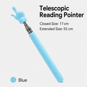 Penunjuk Telescopic Comel Untuk Mengajar Bacaan Pelajar Kanak Kanak Kids Reading Retractable Little Finger Reading Stick Pointer Teaching Stick 伸缩指读棒儿童阅读可伸缩小手指点读教鞭家用指挥教棍读书教棒黑板指认教具 E437