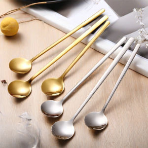 RuiMing (การจัดส่ง 2-3 วัน) ✨ ช้อนหัวกลมสร้างสรรค์จับยาว 304 ช้อนสแตนเลสช้อนขนม ช้อนน้ำผึ้ง ช้อนหัวกลม Doraemon บ้านร้านอาหารตะวันตก ✨