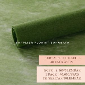 SFS - [1 PACK ISI +-30 LEMBAR] KERTAS TISSUE KECIL 48 X 48CM 1 PACK ISI 30lembar.  KERTAS PEMBUNGKUS BUNGA WRAP BUNGA WRAPPING PAPER DIY FLOWER FLORIST