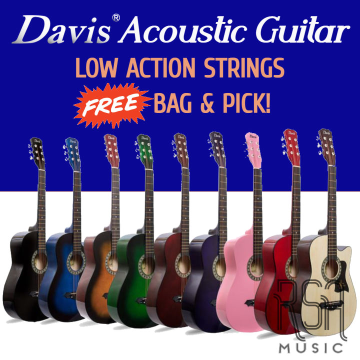 Davis acoustic guitar 2024 original price