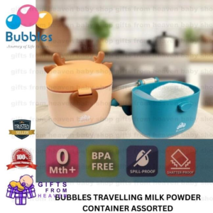 BUBBLES TRAVELLING MILK POWDER CONTAINER ASSORTED