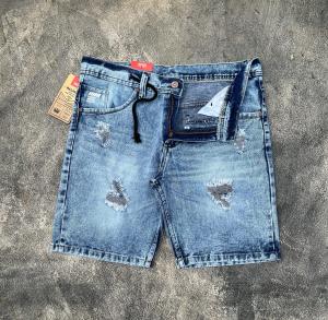Celana Pendek Pria Kece Jeans Sobek Sandwash Premium Size 28 29 30 31 32 33 Viral