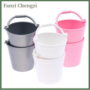 Fanzi 2Pcs 1:12 Mini Cute Buckets Decoration Miniature Toy Kitchen Room Accessories