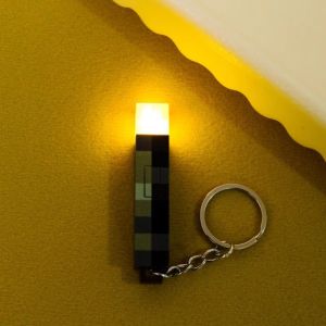 ASRV My World Keychain Pendant MC Peripheral Mini Torch Torch Light Schoolbag Handmade Toy