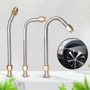 High Pressure Power Water Gun Extension Wand Nozzle 30°/90° U-Shape Angled Lance For Car Gutter