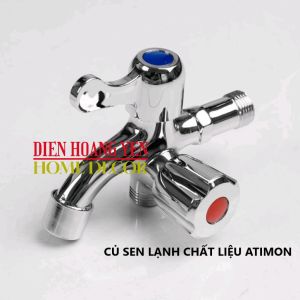 VÒI CỦ SEN LẠNH TẮM LẠNH chất liệu hợp kim bền vững đảm bảo sản phẩm không bị ăn mòn lỗ mọt từ tác động của nguồn nước từ bên trong