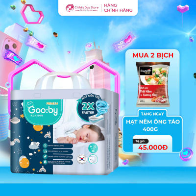 Tã/bỉm quần Gooby Premium - Chuyên gia bỉm đêm, chống trào đến 12h size M/L/XL/XXL cho bé từ 6kg - 24kg.