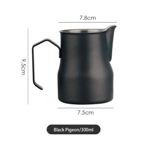 Bincoo Latte Cup Coffee Milk Jug Stainless Steel Sharp Mouth Professional Milk Foam Fancy Coffee Latte Pot