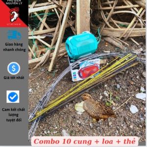 combo cung bẫy chim cút kèm loa + thẻ nhớ sẵn tiếng cút