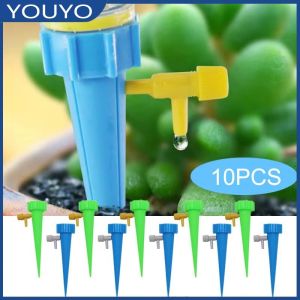 10Pcs Automatic Drip Adjustable  Flower Watering Device Plant Water Drippin Pengairan Titis