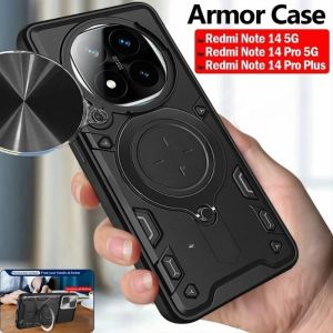 Ốp cho Redmi Note 14 Pro + Redmi Note 14 Pro 14pro + 14pro note14pro + note14pro 4G 5g 2025 Vòng nhẫn Vỏ giáp đứng giá đỡ xô trượt cửa sổ vỏ điện thoại bảo vệ đầy đủ chống sốc một