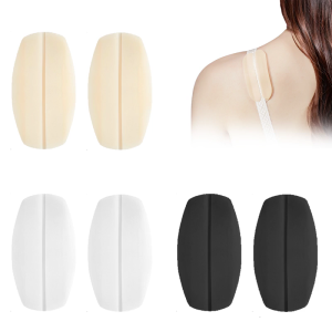 แผ่นรองที่รองไหล่ซิลิโคน3คู่สำหรับเสื้อผ้ายกทรงและสายรัดกันลื่นหมอนอิงสบายมองไม่เห็นสำหรับผู้หญิง