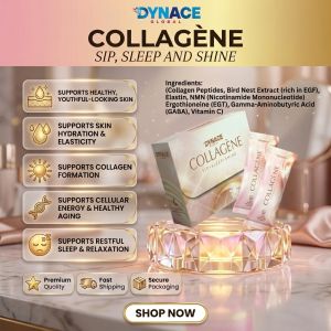 Dynace Collagène Premium Collagen Peptides Powder | Bird Nest Extract Elastin NMN Vitamin C | Skin Hydration Elasticity & Healthy Aging Support