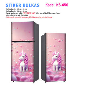 Stiker Kulkas 1 Pintu dan Sticker Kulkas 2 Pintu Unicorn