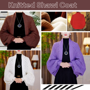 Fashionable And Versatile Knitted Shawl Coat Knitted Open Cardigan Womens Loose Stylish Woolen Warm Comfortable Outerwear