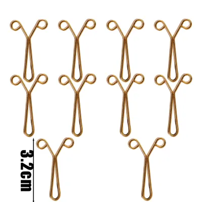 50Pcs Tighten Waist Buckle U-shaped Adjustable Snap Button Jeans Buttons No Trace Detachable Pants Clips Clothing Accessories Tool