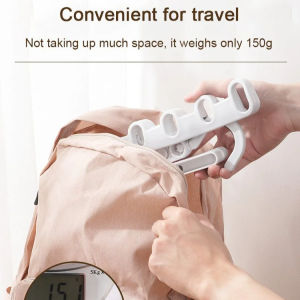 Foldable Drying Rack Travel Hotel Use Portable Multi-Function Clothes Dryer/5 Holes/Indoor Home Family Bathroom