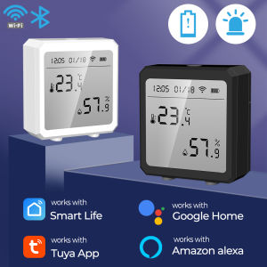 RCYAGO Tuya Đồng Hồ Đo Nhiệt Độ Bluetooth Bộ Kiểm Tra Nhiệt Độ Từ Xa WIFI Bộ Điều Khiển Nhiệt Độ Bộ Điều Khiển Ẩm Kế Điều Khiển Giọng Nói Cho Gia Đình