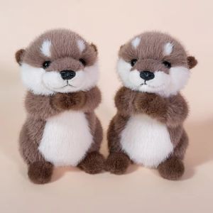 ERMENLED 15/25/35cm Plush Toy Cute Cartoon Otter Anime Kawaii Fluffy Otters Plushies Doll Accompany Toys Stuffed Animals Pendant Childrens Birthday Gifts
