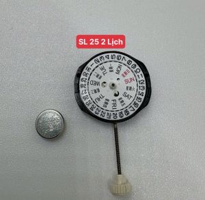 ( Phụ Kiện Thay Thế) - Máy Đồng Hồ Đeo Tay SL25 SL 25 Sử Dụng Pin LR626 377A- MÁY 2 LỊCH