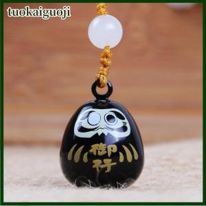 tuokaiguoji Sáng Tạo Nhật Bản Daruma Mặt Dây Chuyền Nước Âm Thanh Chuông Dây Đeo Chìa Khóa Xe Túi Cầu Nguyện Mặt Dây Chuyền Điện Thoại Món Quà