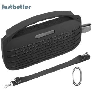 ฝาครอบเคสซิลิโคนพร้อมที่จับและ Tali Bahu กระเป๋าคาดเอวป้องกันการเดินทางสำหรับ Bose SoundLink Flex 2nd Gen