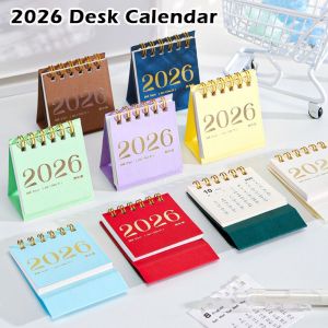 AKZDXE Double Coil 2026 Calendar Mini Portable Planner Calendar Minimalist Calendar Ornaments Year Gifts