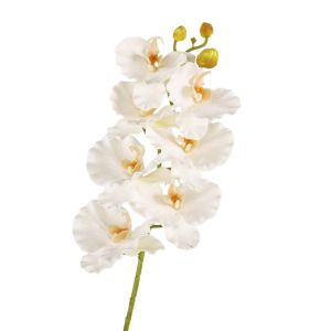 FOUNDTWO Real Touch Artificial Orchid Flower Butterfly Orchid Handmade Fake Flower Branch DIY Vase Decor Realistic Faux Phalaenopsis Outdoor Garden Decor