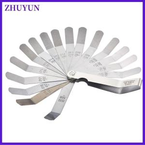 ZHUYUN 16 Blades Feeler Gauge Metric Gap Filler 0.127-0.508mm Valve Gage Measurment