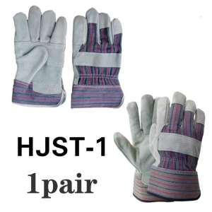 Burson 1pair sheepskin wear-resistant gloves welding gardening protective gloves