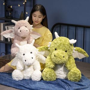JOYPICKS Sitting Dragon Flying Dragon Plush Toy PP Cotton Flying Dragon Cartoon Sitting Dragon Plush Doll Comfortable Wing Flying Dragon Stuffed Animal Doll Plushie Toy
