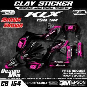 0154 Stiker Decal KLX 150 SM 2023 Full Body Terbaru Keren Bisa Custom Bahan Tebal