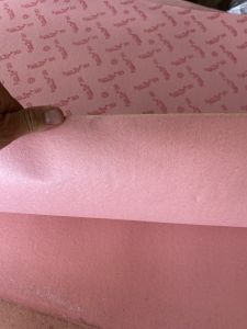 แผ่นประเกนสีชมพูหนา 1.25 มม สำหรับงานเครื่องประดับ หัวโขน เครื่องศิราภรณ์ มโนราห์ เครื่องอัปสรา