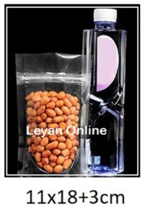 0.16mm ±50s Zipper Full Transparent Air Tight Plastic Bag for Food Storage / Packaging Doorgift Goodies Bag