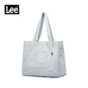 LEE Fashion Women Denim Tote Bags Multiple Pockets Stylish Causal Large Capacity Shoulder Bag for Work Office Commuting Big Size Durable Shopping Bag