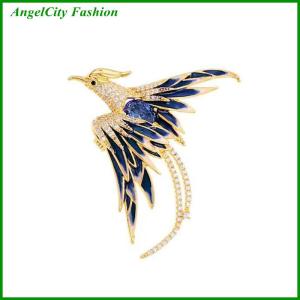 AngelCity Fashion Store Elegant Multicolor Phoenix Brooch For Women Men Exquisite Rhinestone Beauty Flying Bird Brooch Fashion Jewelry Accessories Gifts