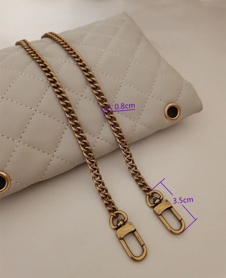 Antique gold high-grade bag chain bag strap bag chain diagonal strap  shoulder strap side strap bag accessories metal chain shoulder bag strap  chain
