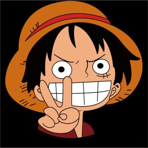BA160 Sablon Setrika Sablon DTF Tema Anime One Piece Sablon Seterika Onepiece
