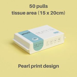 Pearl Thick Facial Face Cotton Tissues Towel | Two Sided | Makeup Remover | Dry and Wet use | Durable 50/100pcs