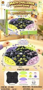 【SG Stock】Math Challenge Board Game Fun Family Math Learning Game for 2‑4 Players