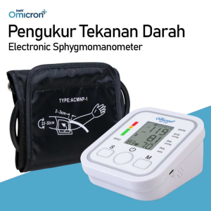 TaffOmicron Tensimeter Pengukur Tekanan Darah Tinggi Lansia Orang Tua Electronic Sphygmomanometer