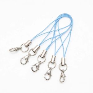 TZD62 Multicolor DIY 20pcs Key Ring Lobster Clasp Handmade Materials for Women Jewelry Accessories Key Chain Mobile Phone Strap Jewelry Making Mobile Phone Hang Rope